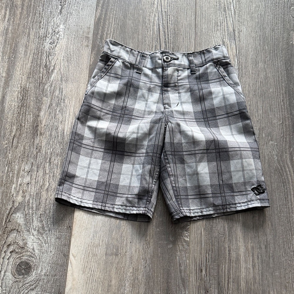 DC Kids‎ Checkered Gray Shorts